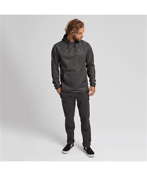 BURTON バートン Crown Weatherproof Pullover Fleece スノーボード インナーウェア 22-24モデル KK F30(True-Black-Heather-XS)
