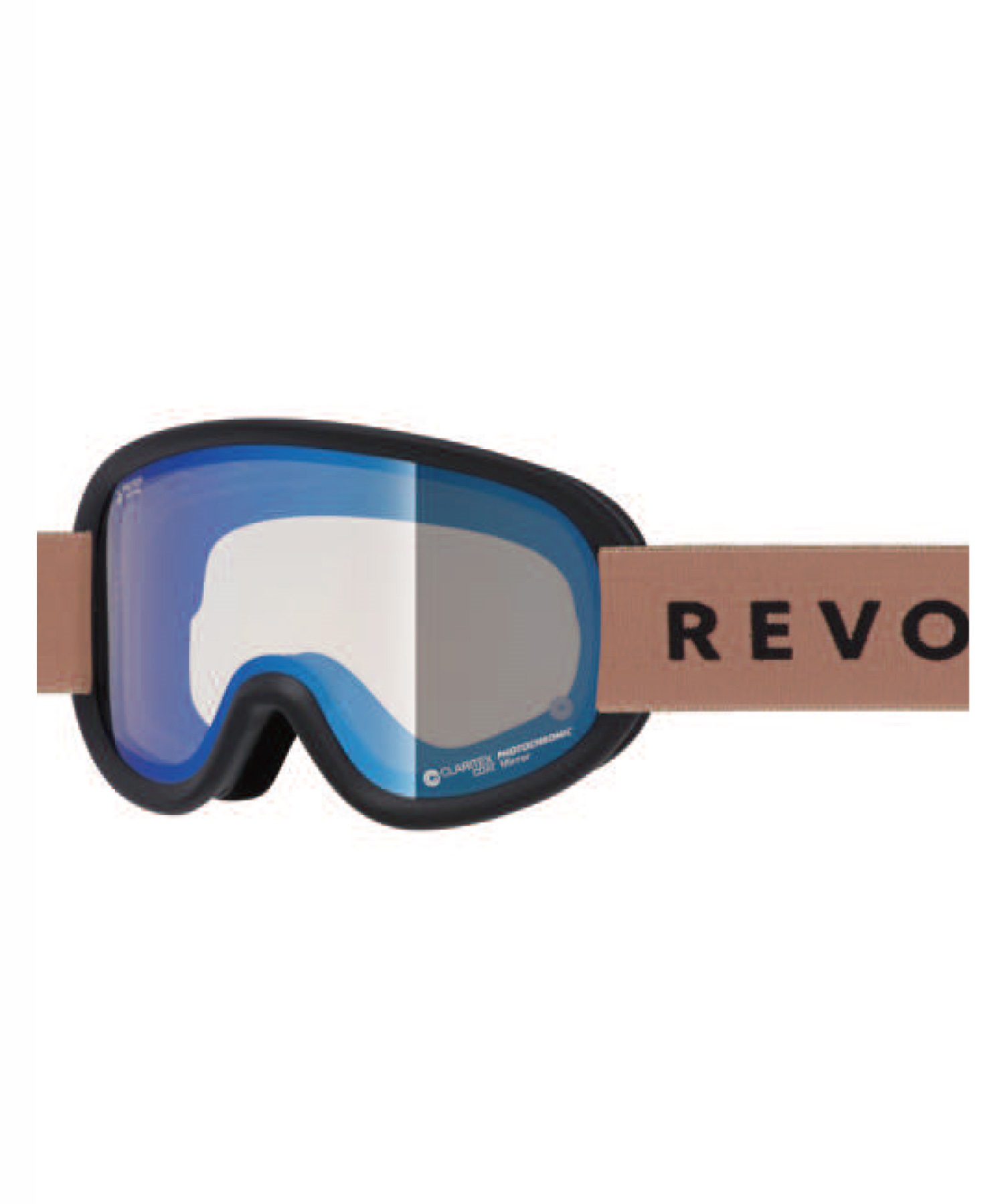 REVOLT リボルト SUPER LIGHT FRAME R25MBK 調光レンズ 平面レンズ スノーボード ゴーグル ユニセックス ムラサキスポーツ 24-25モデル LL J17(BCP-ONESIZE)