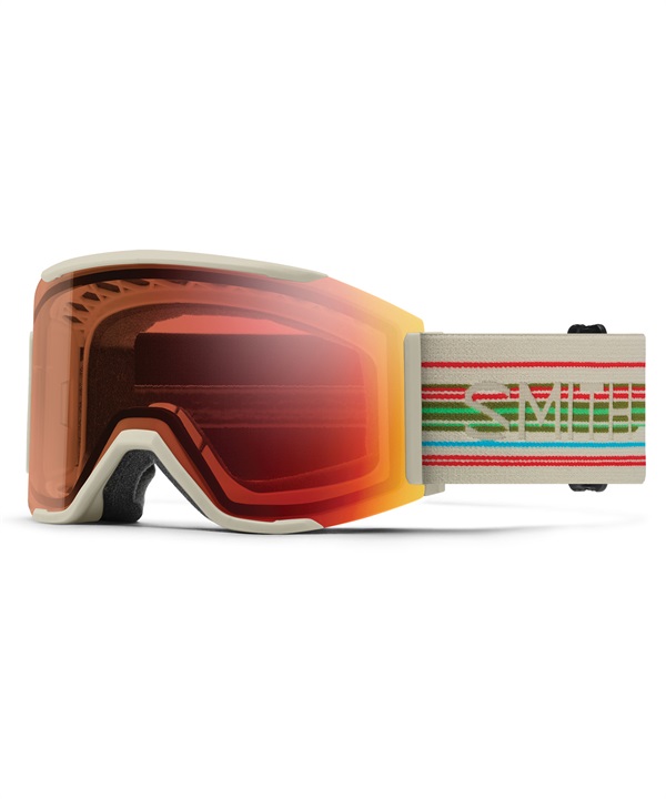 SMITH スミス SQUAD MAG 平面 スノーボード ゴーグル ユニセックス ムラサキスポーツ 24-25モデル LX I20(ChalkStraightline-ONESIZE)