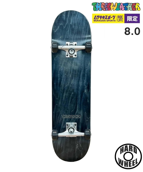 THREE WEATHER スリーウェザースケートボード コンプリートセット 8.0inch PREMIUM COMPLETE プレミアム コンプリート SBMR2303S, 2304S 大人