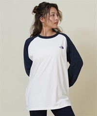 THE NORTH FACE ザ・ノース・フェイス 長袖 Tシャツ ロンT レディース ラグラン ロングスリーブイーエスベースボールティー NT82591(WU-S)