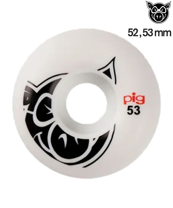 PIG WHEELS ピッグ ウィール スケートボード ウィール 101A 52,53mm PIG NATURALS