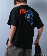 SANTACRUZ サンタクルーズ 半袖 Tシャツ メンズ バックプリント ロゴ スクリーミングハンド 502252403 ムラサキスポーツ限定(OFFBK-M)