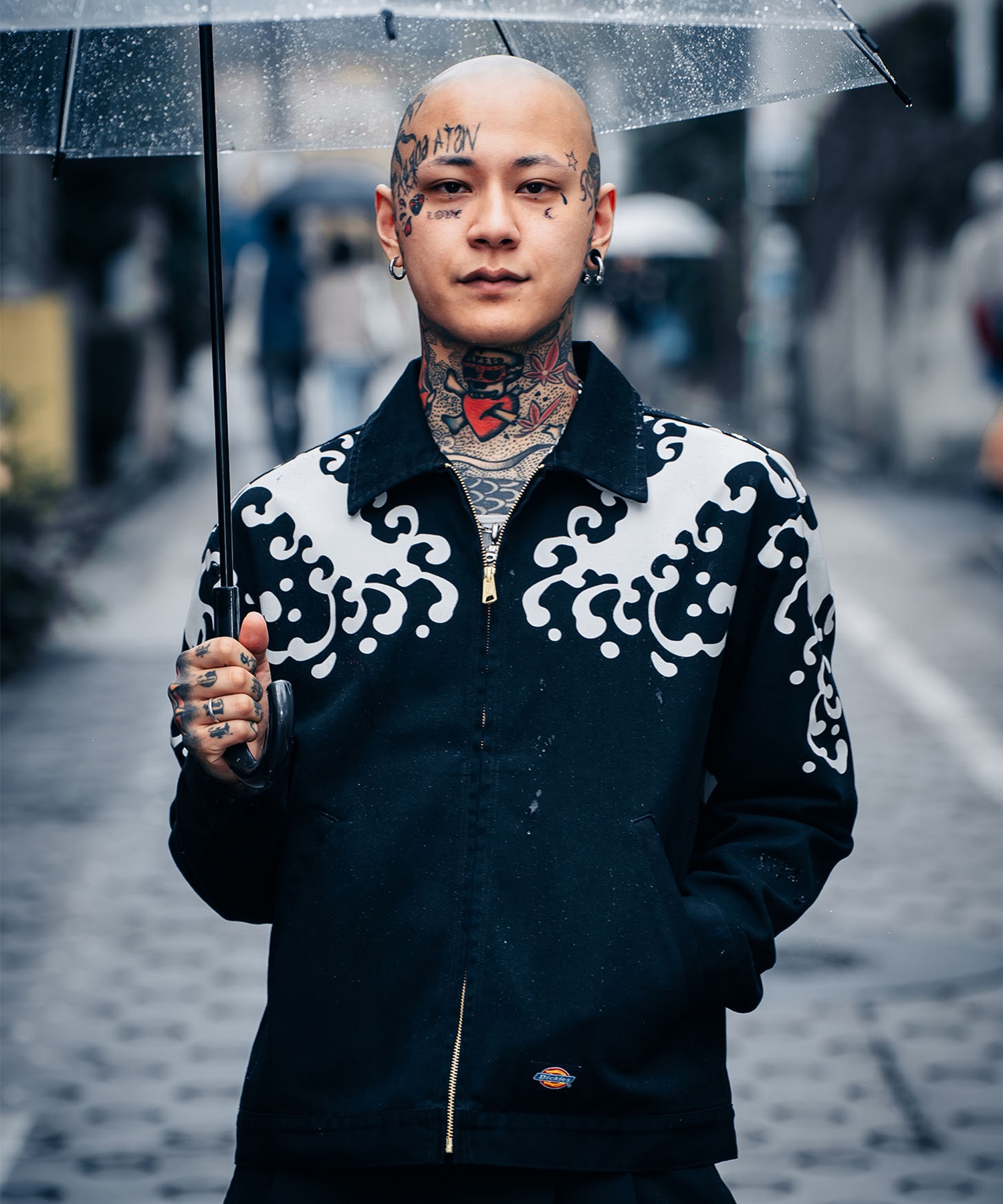 Dickies ディッキーズ ジャケット メンズ INSCRIBE TATTOO コラボモデル MS X INS WAVE PRINT JK 81560300(0080-M)