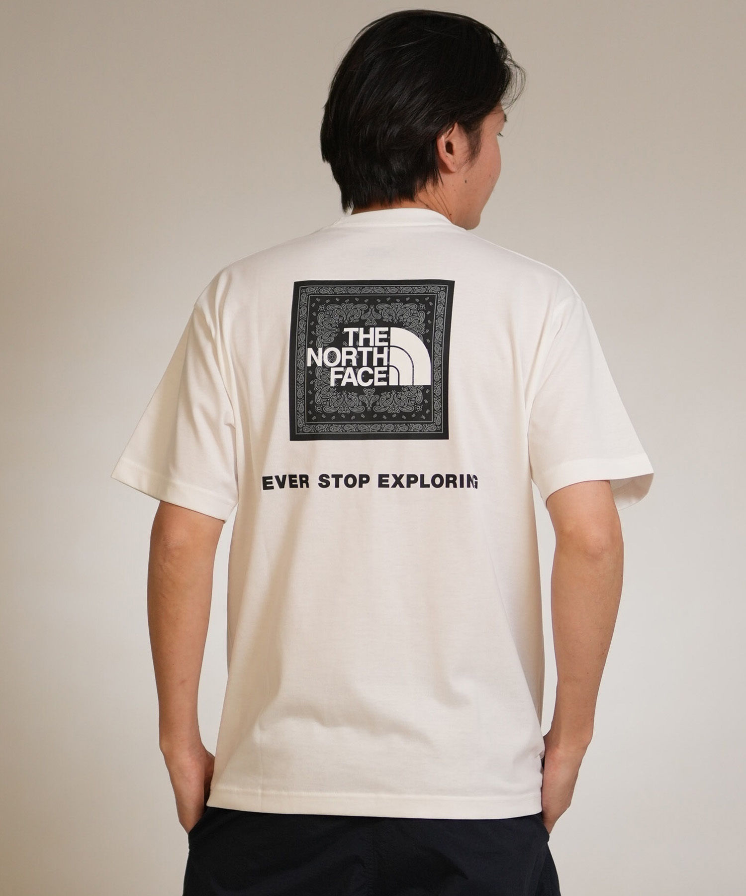 THE NORTH FACE ザ・ノース・フェイス 半袖 Tシャツ メンズ ショートスリーブバンダナスクエアロゴティー NT32446(W2-S)