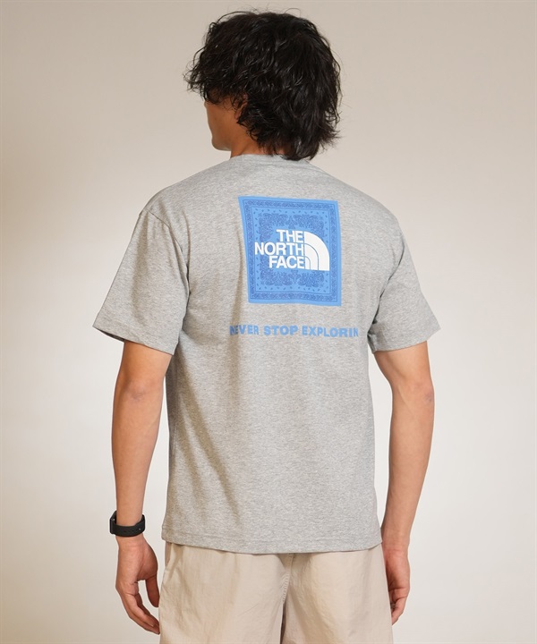 THE NORTH FACE ザ・ノース・フェイス 半袖 Tシャツ メンズ ショートスリーブバンダナスクエアロゴティー NT32446