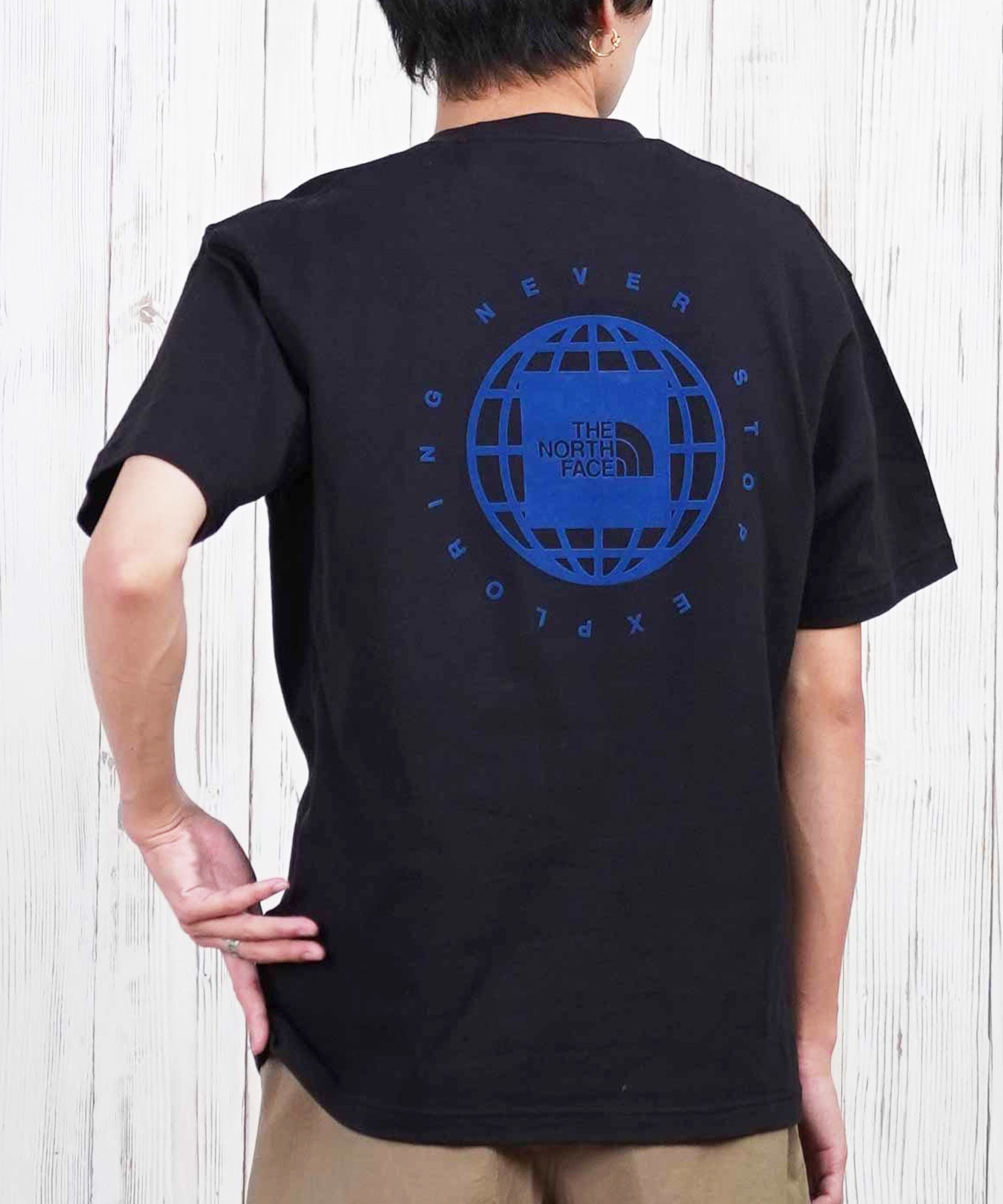 THE NORTH FACE ザ・ノース・フェイス 半袖 Tシャツ メンズ ショートスリーブジオスクエアロゴティー NT32541(K-S)