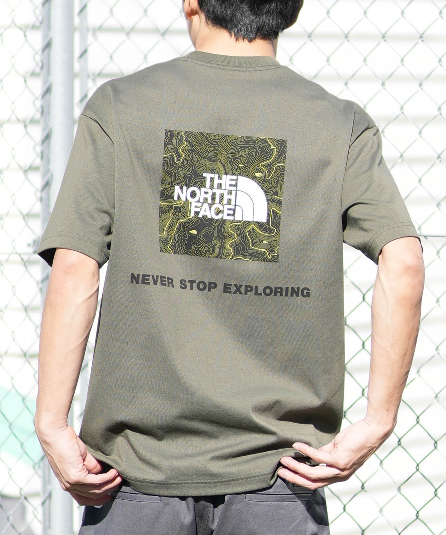 THE NORTH FACE ザ・ノース・フェイス 半袖 Tシャツ メンズ ショートスリーブバックスクエアートラバースロゴティー NT32543(NT-S)