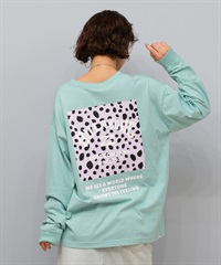 BILLABONG ビラボン 長袖 Tシャツ ロンT レディース バックプリント SQUARE LOGO BOY FIT LS TEE BF014-052(MYB-M)