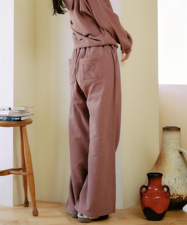 RIKKA FEMME リッカファム ロングパンツ レディース スウェットパンツ ポケット デザイン 裏毛 セットアップ対応 RF25FW10