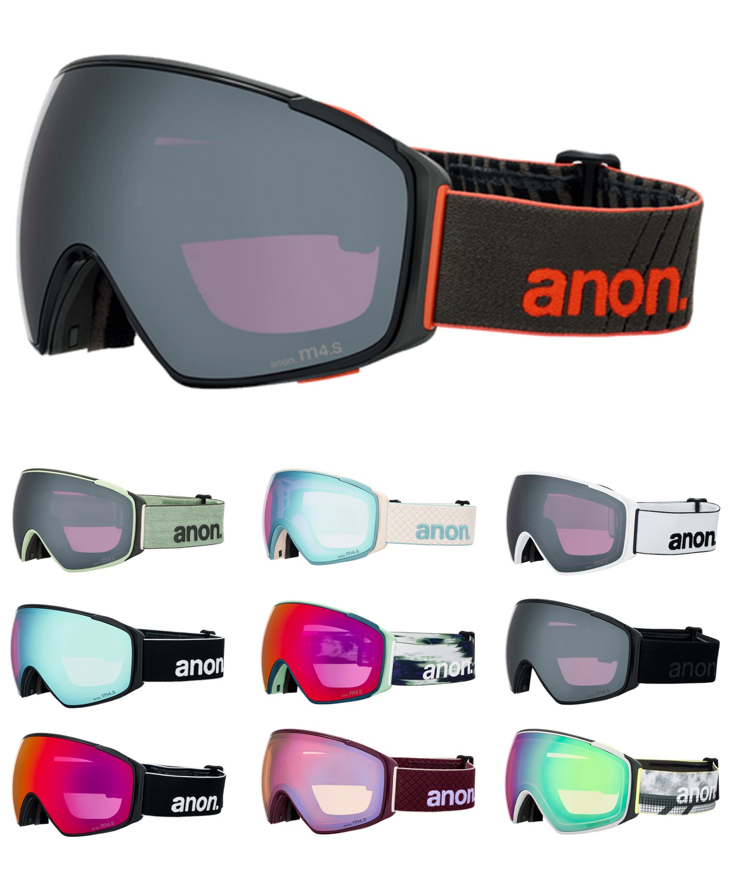 ANON アノン M4S Goggles MFI Face Mask Toric スノーボード ゴーグル ユニセックス ムラサキスポーツ 25-26モデル MM D11【2526】(DEEPCHERRY-NA)