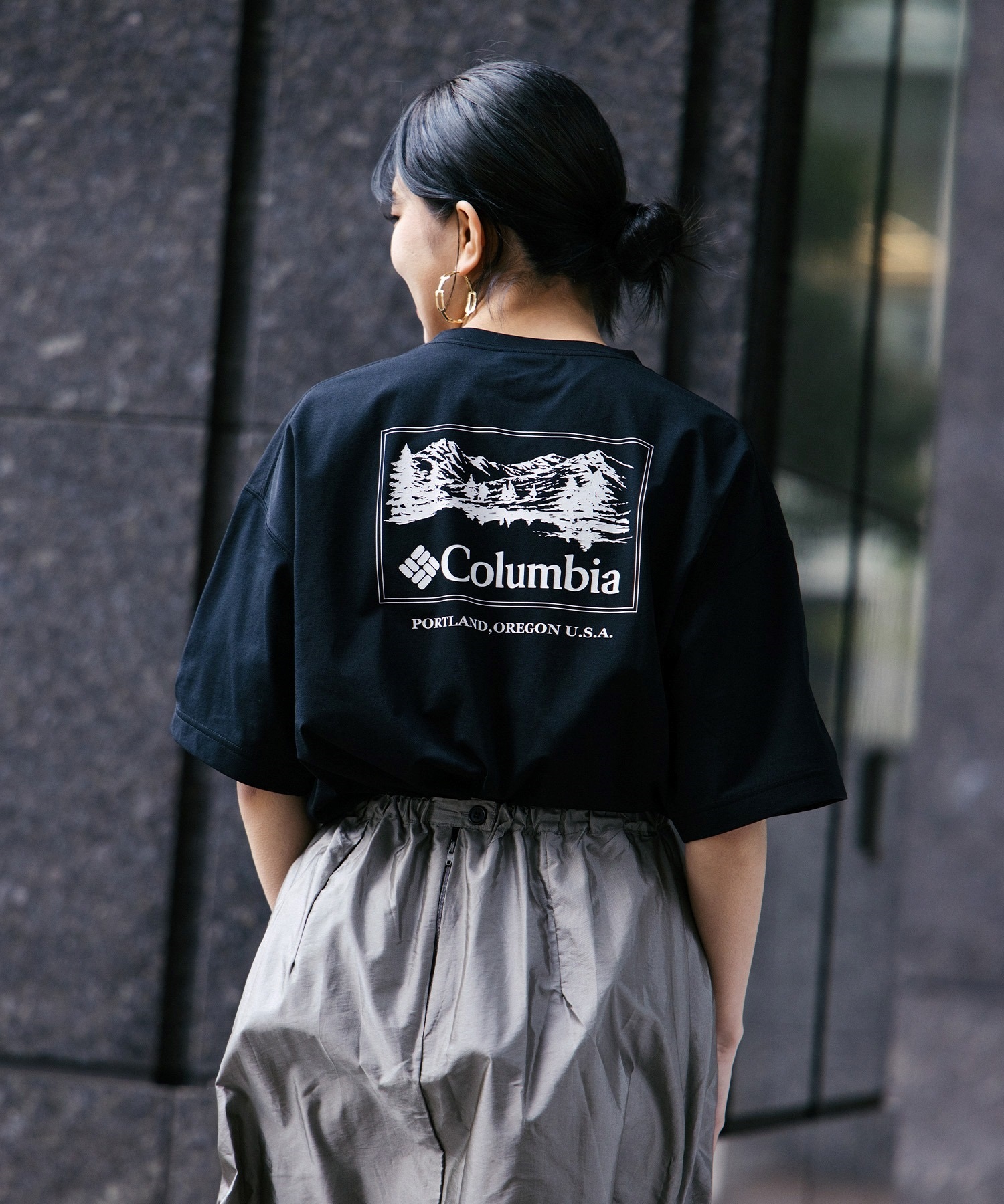 columbia コロンビア 半袖 Tシャツ メンズ 水陸両用 ユーティリティ UVケア PM0684 ムラサキスポーツ限定(010-S)