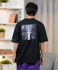 Columbia コロンビア 半袖 Tシャツ メンズ オーバーサイズTシャツ UVケア バックプリント PM4502 ムラサキスポーツ限定(11-S)