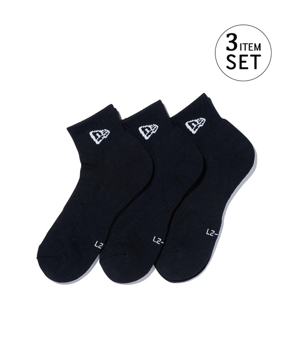 NEW ERA ニューエラ ソックス 靴下 3足組 SOCKS ANKLE 3P アンクル 14518191