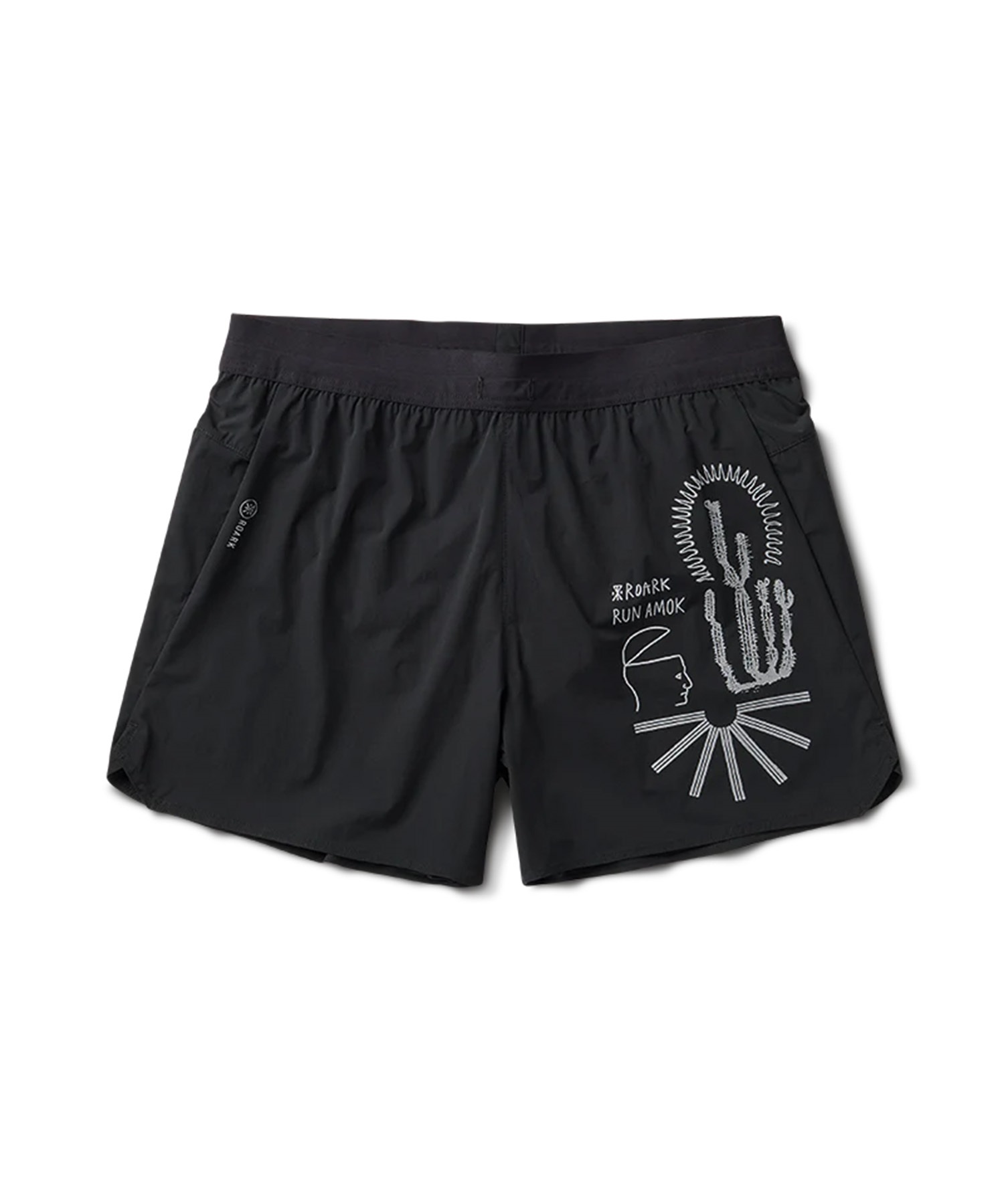 ROARK RUN AMOK ロアーク ランアモック ハーフパンツ ショートパンツ メンズ 軽量 ALTA 5 RS325-BLK(BLACK-S)
