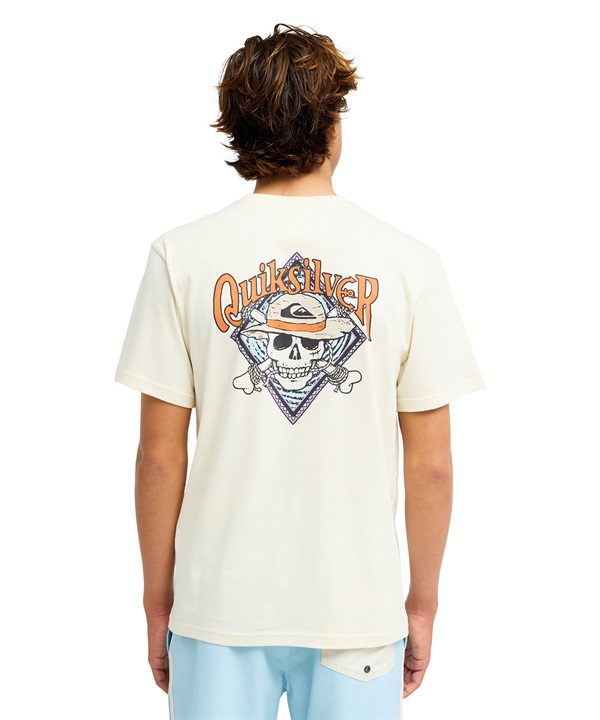 QUIKSILVER クイックシルバー 半袖 Tシャツ メンズ コラボ ONE PIECE X QUIKSILVER PIRATES ISLAND SS EQYZT08508(BWT-S)