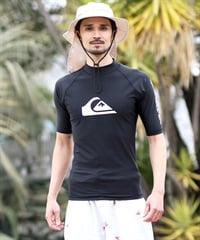 QUIKSILVER クイックシルバー 半袖 ラッシュガード メンズ ALL TIME SR QLY261006(BLK1-M)