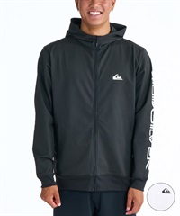 QUIKSILVER クイックシルバー 水着 ラッシュガード ジップアップ パーカー メンズ UVカット 接触冷感 速乾 水陸両用 QLY261009(WHT-M)