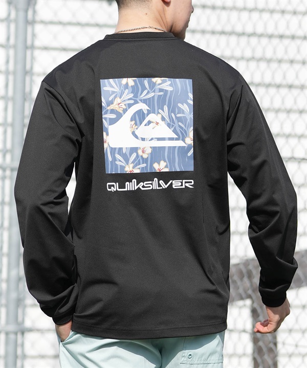 QUIKSILVER クイックシルバー 水着 ラッシュガード 長袖 Tシャツ ロンT メンズ UVカット 速乾  水陸両用 QLY261621M ムラサキスポーツ限定