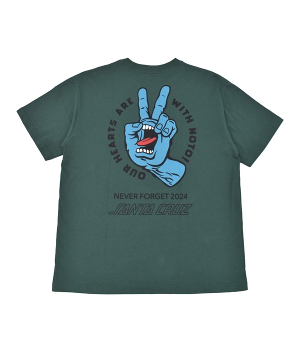 SANTA CRUZ サンタクルーズ 半袖 Tシャツ メンズ バックプリント PEACE FOR NOTO SS TEE 502262408 ムラサキスポーツ限定