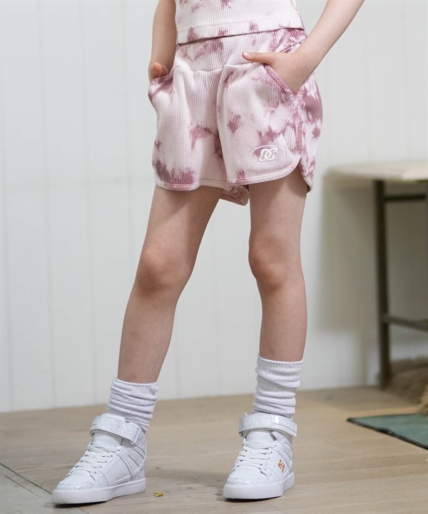 DC ディーシー ハーフパンツ ショートパンツ キッズ ジュニア 子供 ワンポイント 26 KD TELECO SHORT YWS262516M ムラサキスポーツ限定