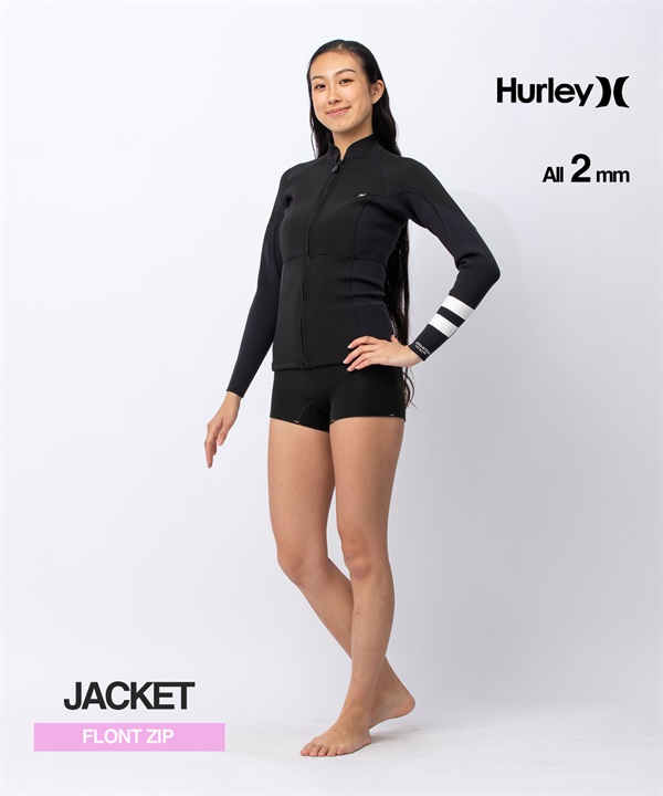 HURLEY ハーレー フロントジップ アドバンテージプラス  GZFZJK26 ウェットスーツ ロングジャケット レディース