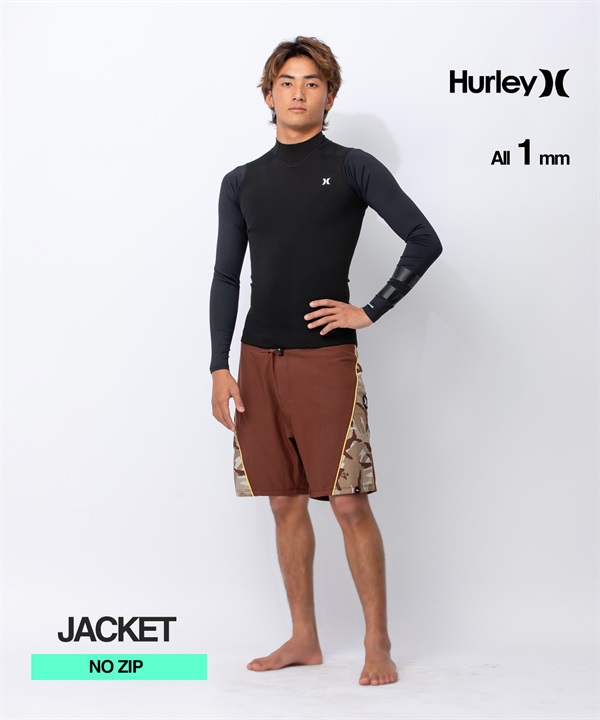 HURLEY ハーレー ノンジップ フュージョン ユーブイ MZJKFU ウェットスーツ ロングジャケット メンズ