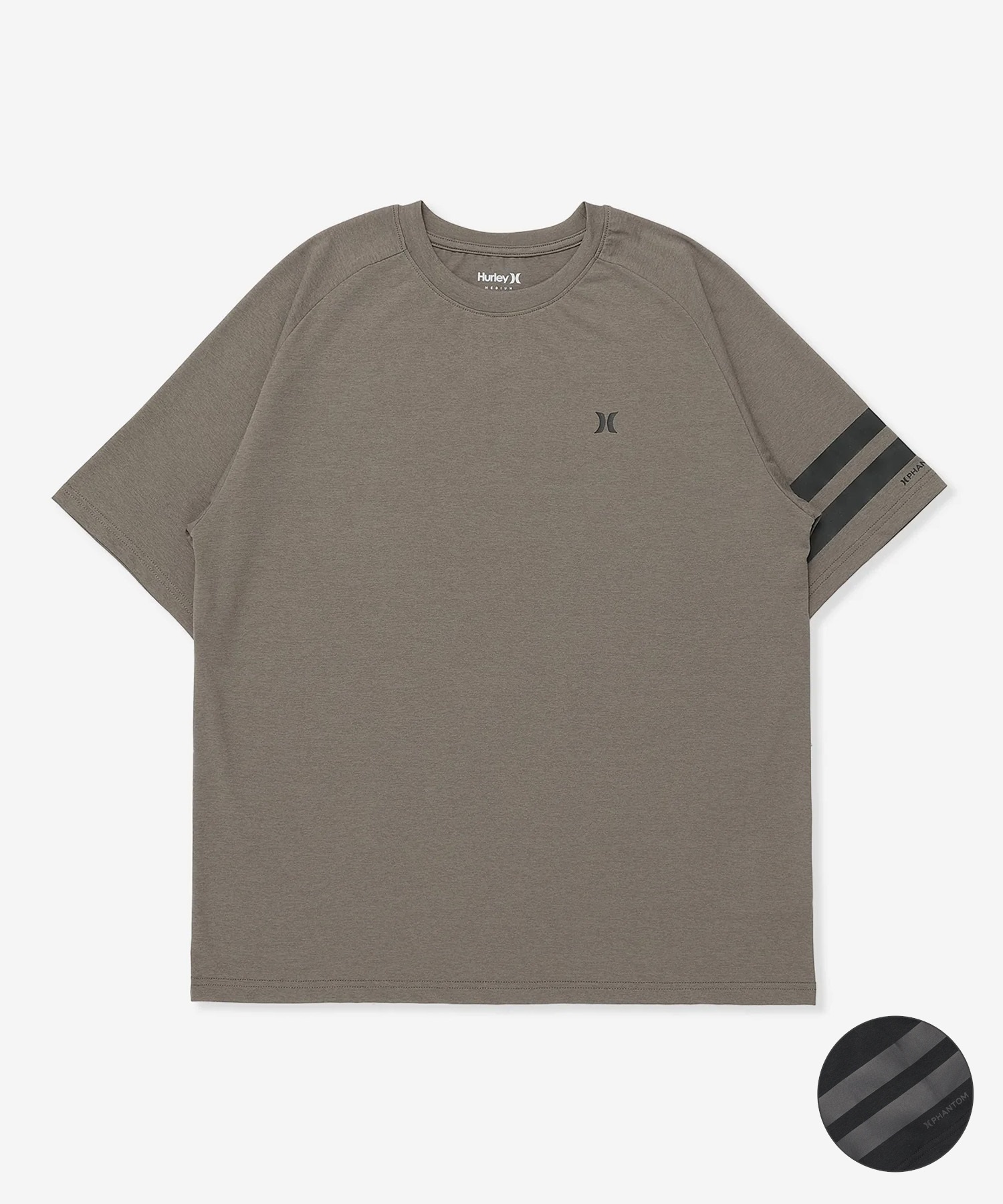 Hurley ハーレー 水着 ラッシュガード 半袖 Tシャツ メンズ UVカット 吸水速乾 水陸両用 MUSS251023(BKBK-M)