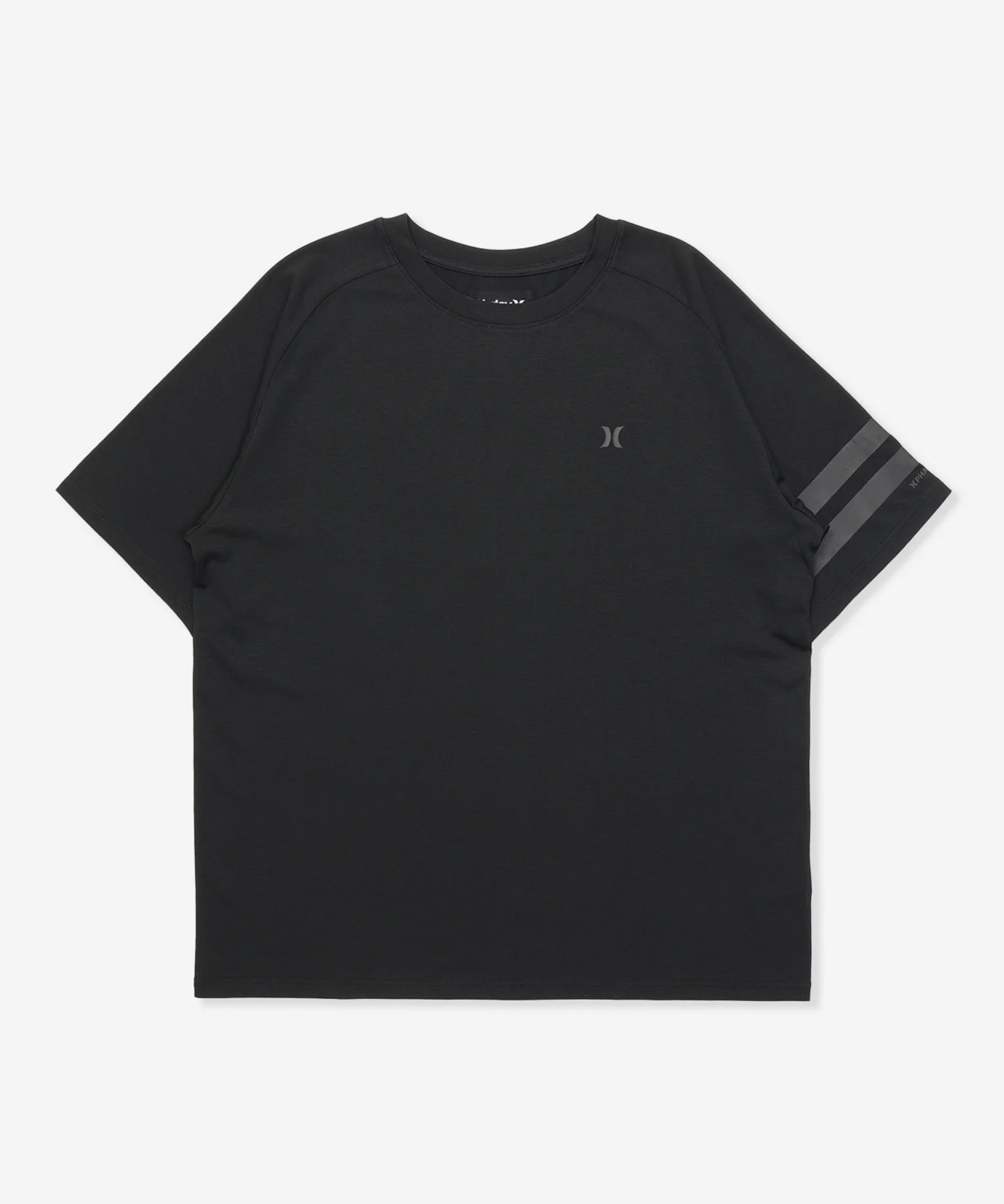 Hurley ハーレー 水着 ラッシュガード 半袖 Tシャツ メンズ UVカット 吸水速乾 水陸両用 MUSS251023(BKBK-M)
