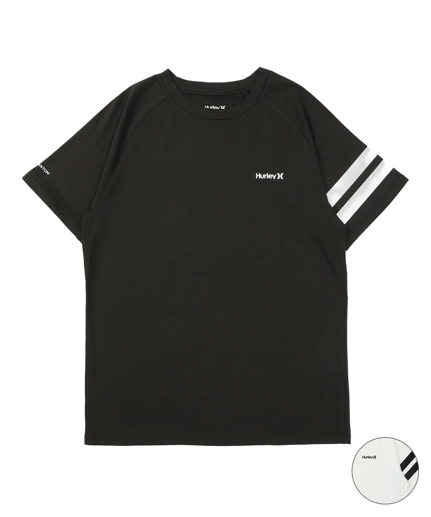 Hurley ハーレー 水着 ラッシュガード 半袖 Tシャツ メンズ UVカット 軽量 ストレッチ 抗菌防臭 疎水 水陸両用 MASS26101P(WHT-M)