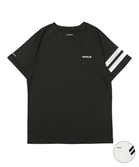 Hurley ハーレー 水着 ラッシュガード 半袖 Tシャツ メンズ UVカット 軽量 ストレッチ 抗菌防臭 疎水 水陸両用 MASS26101P(WHT-M)