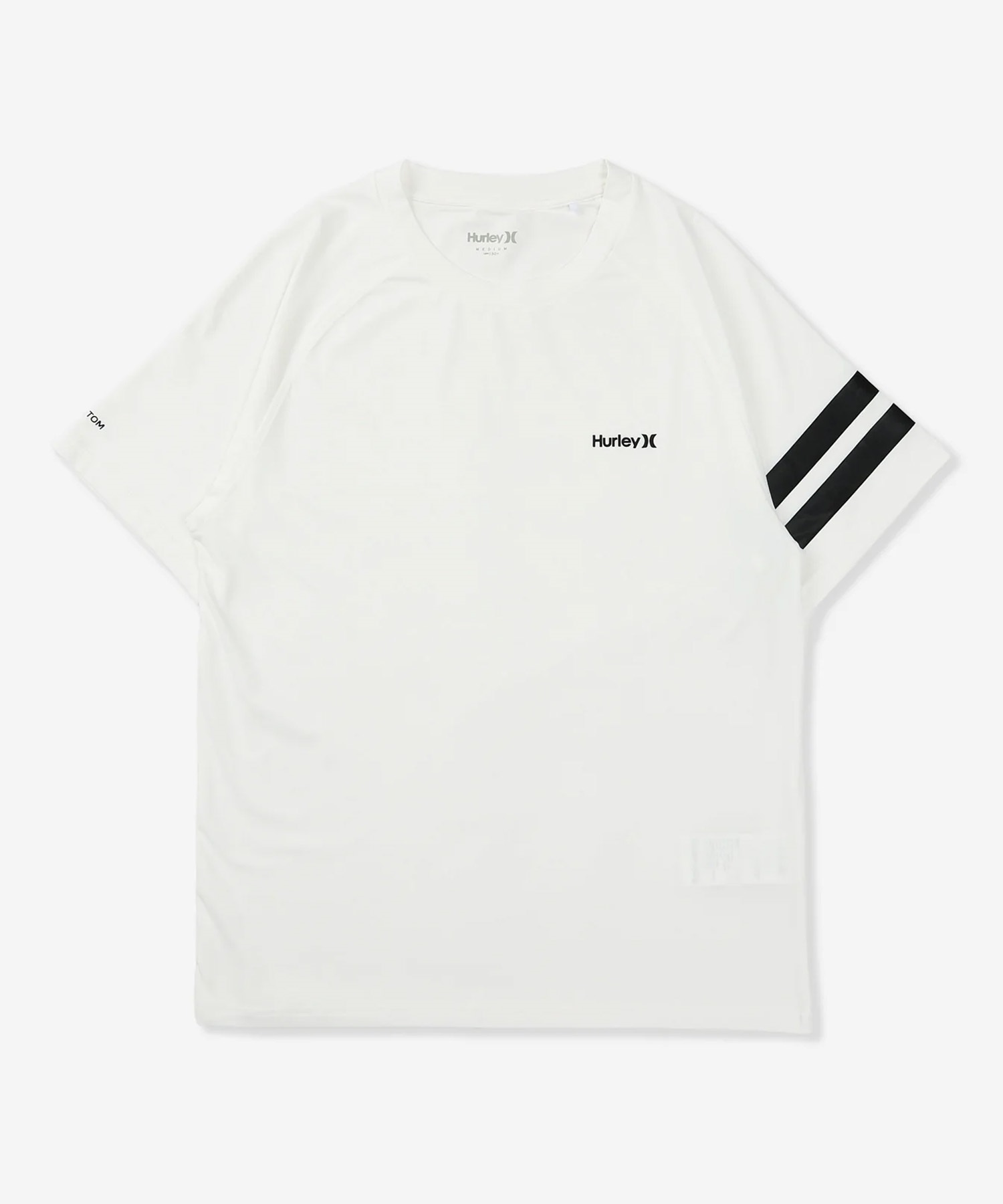 Hurley ハーレー 水着 ラッシュガード 半袖 Tシャツ メンズ UVカット 軽量 ストレッチ 抗菌防臭 疎水 水陸両用 MASS26101P(WHT-M)
