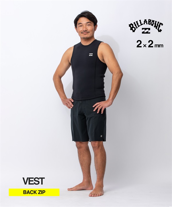 BILLABONG ビラボンノンジップアブソリュート ナチュラル  BG018-003 ウェットスーツ ベスト メンズ
