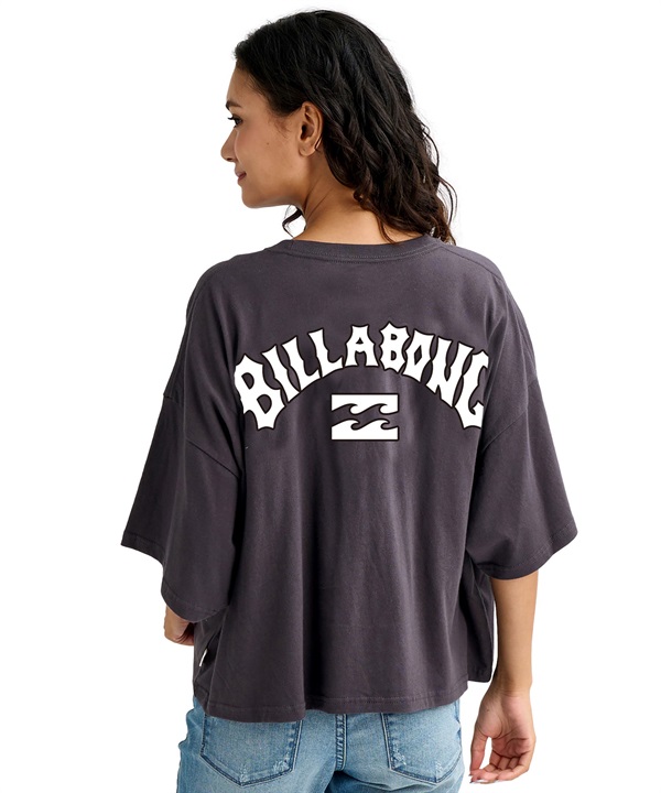 BILLABONG ビラボン 半袖 Tシャツ レディース PUFF ARCH WIDE LOOSE CROP BG013208