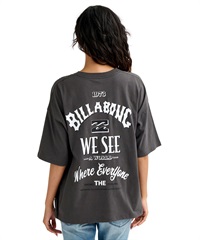BILLABONG ビラボン 半袖 Tシャツ レディース バックプリント MESSAGE ARCH MEDIUM LOOSE BG013211(OFB-M)