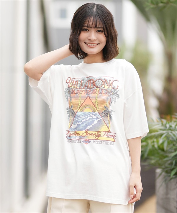 BILLABONG ビラボン 半袖 Tシャツ レディース GRAPHIC PRINT LOOSE TEE BG013213