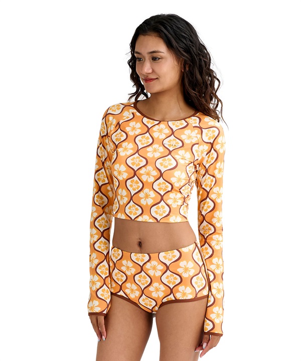BILLABONG ビラボン 水着 セット レディース 長袖 ラッシュガード ボードショーツ CROPPED RASHGUARD BIKINI BG013809