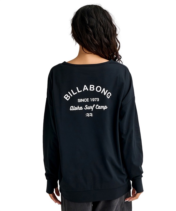 BILLABONG ビラボン 水着 ラッシュガード 長袖 Tシャツ ロンT レディース 水陸両用 MORFY LOGO BOATNECK RG BG013856