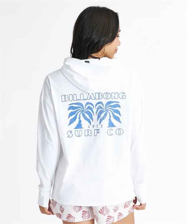 BILLABONG ビラボン 水着 ラッシュガード ジップアップ パーカー レディース UVカット MORFY GRAPHIC ZIP UP HOODED RASH BG01C850