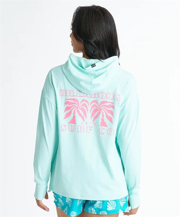 BILLABONG ビラボン 水着 ラッシュガード ジップアップ パーカー レディース UVカット MORFY GRAPHIC ZIP UP HOODED RASH BG01C850