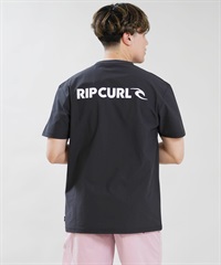 RIP CURL リップカール 水着 ラッシュガード 半袖 Tシャツ メンズ BLADE LOGO RASH RCM6S-4302(BKP-M)
