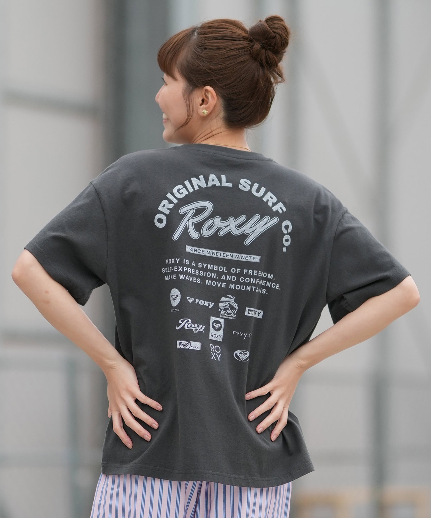 ROXY ロキシー 半袖 Tシャツ レディース バックプリント RST261090(BLK-M)
