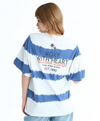ROXY ロキシー 半袖 Tシャツ レディース バックプリント ボーダー タイダイ RST261093(BBO-M)