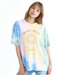 ROXY ロキシー 半袖 Tシャツ レディース バックプリント ボーダー タイダイ RST261093(MUL1-M)