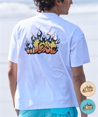 LOST ロスト 水着 ラッシュガード メンズ 半袖 Tシャツ UVカット 速乾 ストレッチ 水陸両用 LM6S-4302(WHT-M)