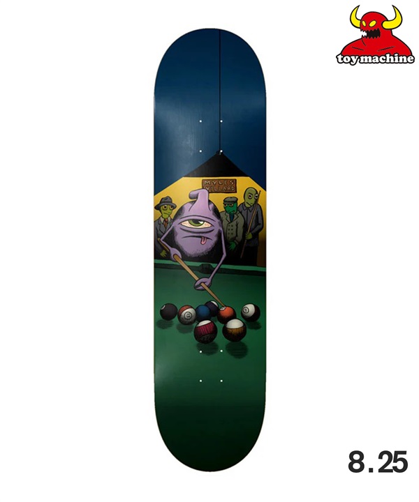 TOY MACHINE トイマシーン WILLARD HUSTLER D1305 スケートボード デッキ 8.25 初心者 スケボー