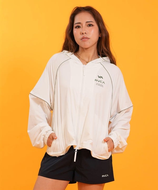 RVCA ルーカ ナイロン ジャケット レディース パイピング スポーティー セットアップ対応 UTILITY SPORT JACKET BG043751 UT