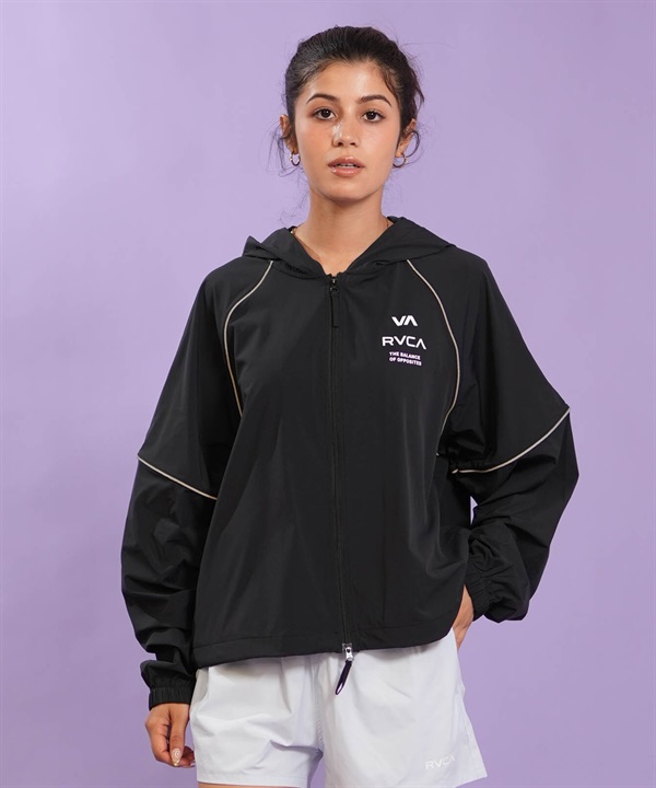 RVCA ルーカ ナイロン ジャケット レディース パイピング スポーティー セットアップ対応 UTILITY SPORT JACKET BG043751 UT