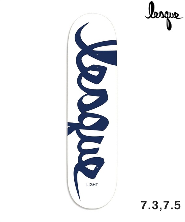 LESQUE レスケ LOGO LIGHT 7.3 7.5 キッズ スケートボード デッキ 子供 スケボー ライト 軽量