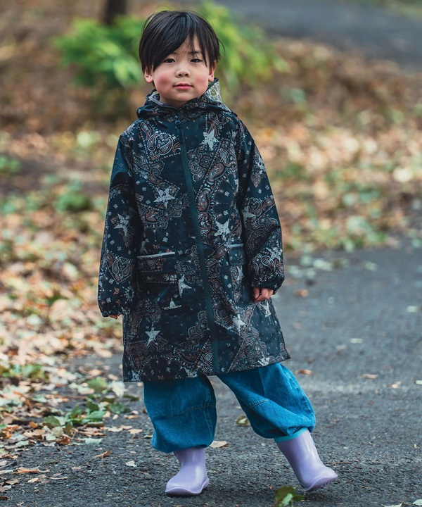 KiU キウ レインコート ポンチョ キッズ ジュニア 子供 ランドセル対応 K409M